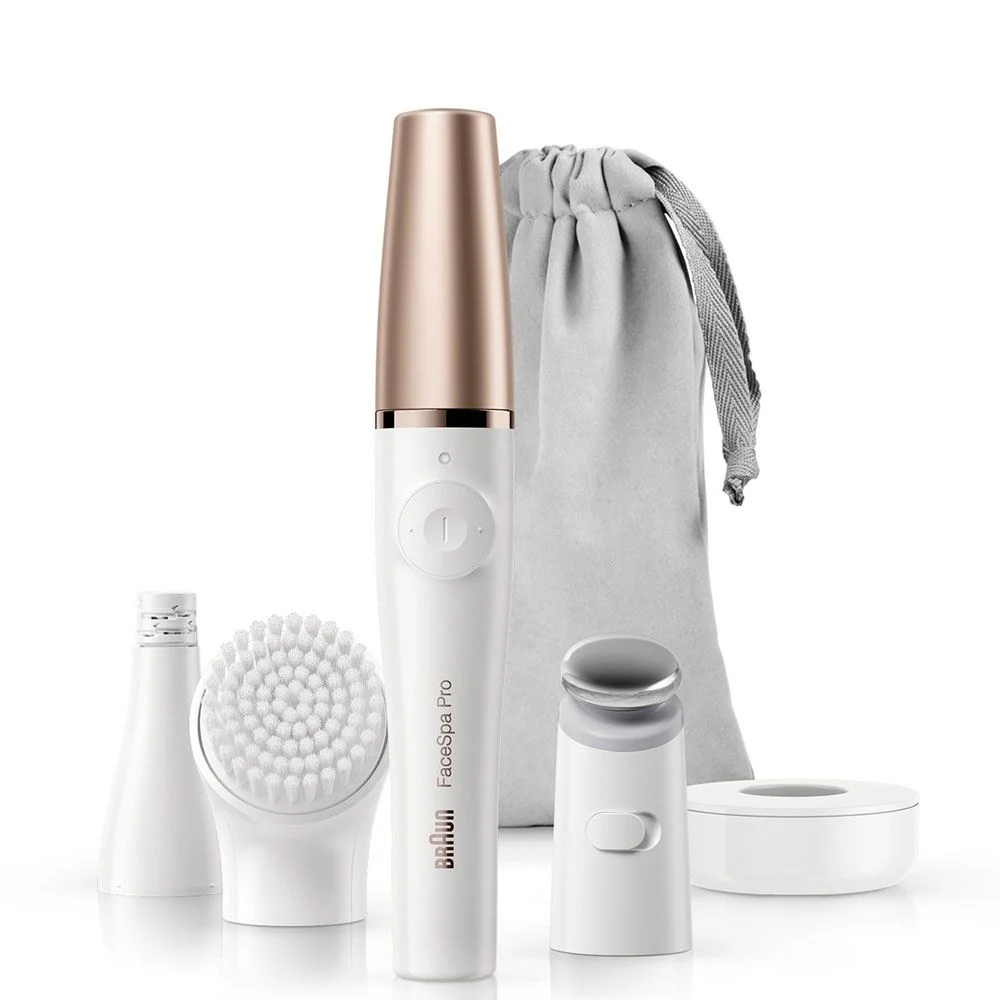 Braun FaceSpa Pro 911 -3 Ekstra Ürün- Yüz Epilasyon Cihazı Beyaz/Bronz - Epilatörler kategorisi